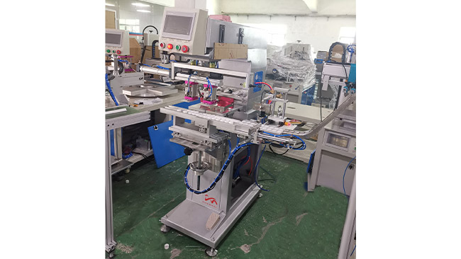 HY-200BY Fully Automatic Two-Color Bottle Cap Pad Printing Machine