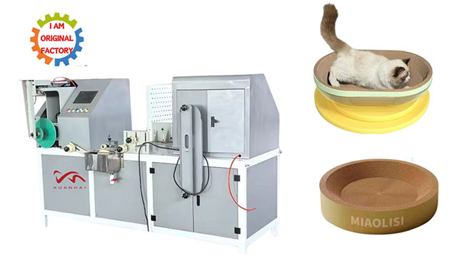 Corrugated Scratch Cat Nests Machine