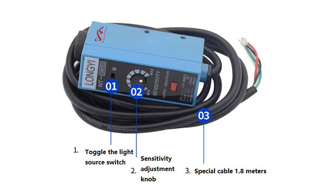 NT-RG/BG32 High-precision Color Mark Sensor Photoelectric Eye Photocell