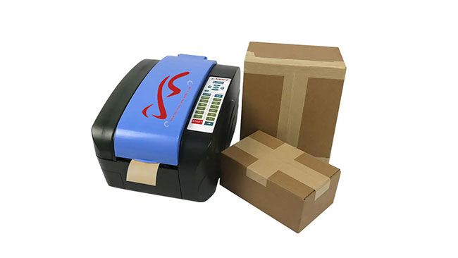 Fully Automatic Wet Water Sticker Tape Machine Small Desktop Tape Cutter Kraft Paper Fiber Packaging Dispenser