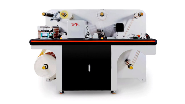 SMQ-A 350 Sticker Label Digital Die Cutting Machine with Slitting And Sheeting Roll to roll,Roll to Sheet